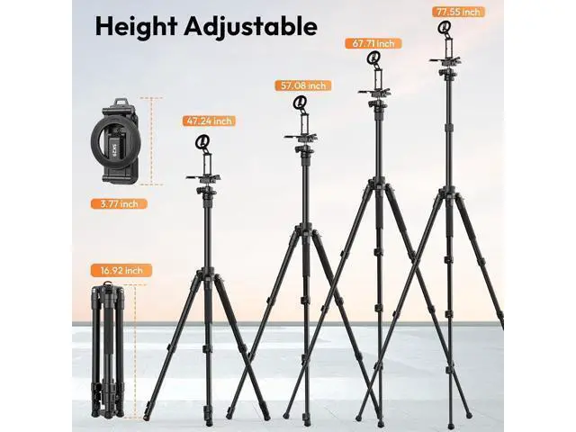 Alt view image 4 of 6 - Deuninker Camera Tripod with Magnetic Phone Stand Set, SK29 Folable Mini Tripod Mount for Magsafe Phone Tripod, TT35 Camera Tripod Free Angle for for Content Creators, Travel Vlog Essentials