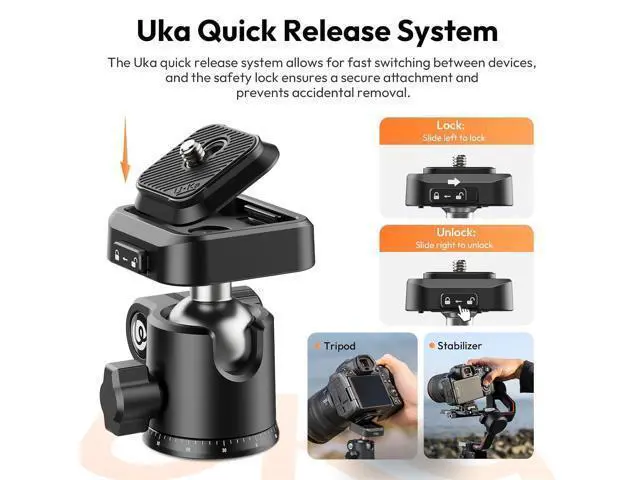 Alt view image 6 of 6 - Deuninker Camera Tripod with Magnetic Phone Stand Set, SK29 Folable Mini Tripod Mount for Magsafe Phone Tripod, TT35 Camera Tripod Free Angle for for Content Creators, Travel Vlog Essentials