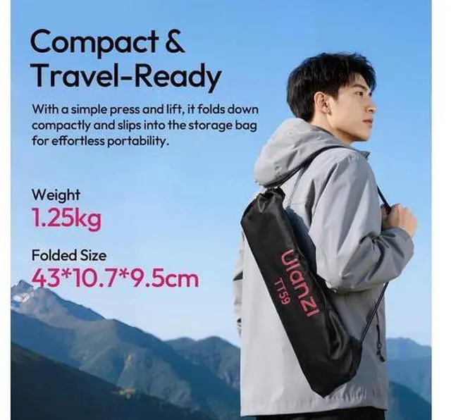 Alt view image 6 of 7 - Deuninker TT59 Horizontal Overhead Photography Tripod, 68.9" Foldable Professional Camera Tripod Stand with Uka Quick Release Panoramic Ball Head for Mirrorless Camera/DSLR/Phone/Camcorder and All