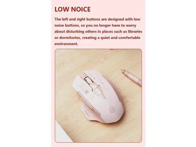 Alt view image 3 of 7 - WSIRAK F8 Mouse Rechargeable TYPE-C Mute Wireless Mouse For Business Office Game Computer Laptop Mice