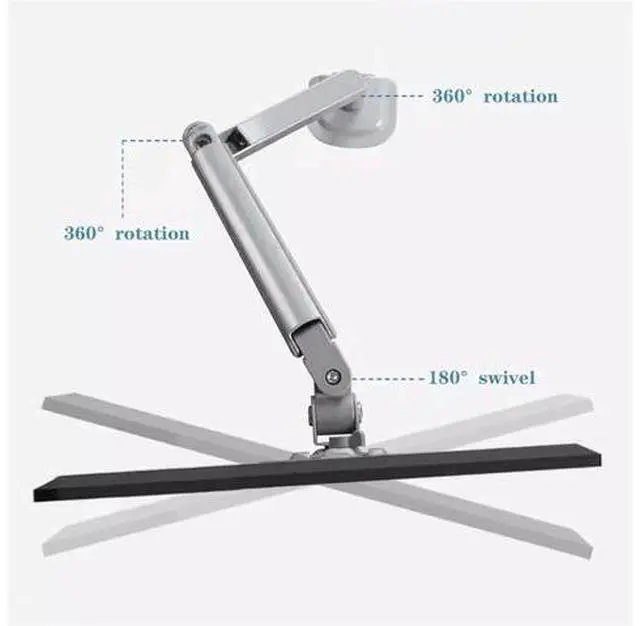 Alt view image 6 of 7 - Monitor Stands, Single Monitor Arm, Gas Spring Single Monitor Mount up to 32" and 19.8 lbs, Adjustable Aluminum Monitor Arm Desk Mount with C-Clamp and Grommet Base (Black),Black