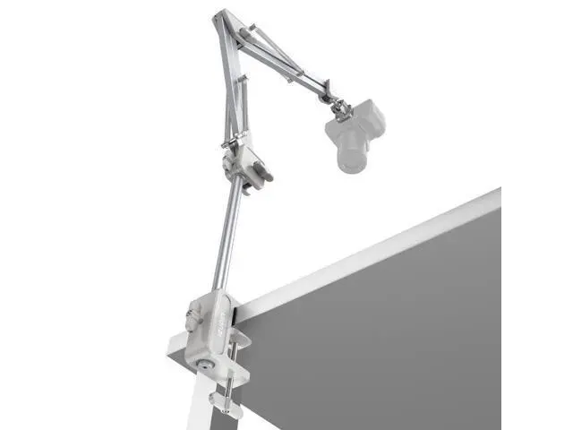 Alt view image 3 of 7 - Deuninker TH04 Overhead Camera Mount with Magic Arm and 1/4" Ball Head, 360° Rotatable Camera Desk Mount, Desk Tripod with Uka Quick Release Setup for DSLR Cameras/Webcam/iPhone/Ring Light/Microphone
