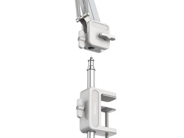 Alt view image 4 of 7 - Deuninker TH04 Overhead Camera Mount with Magic Arm and 1/4" Ball Head, 360° Rotatable Camera Desk Mount, Desk Tripod with Uka Quick Release Setup for DSLR Cameras/Webcam/iPhone/Ring Light/Microphone