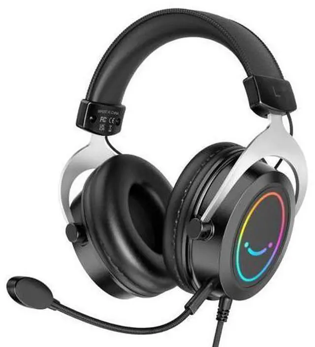 Main image of FIFINE Gaming Headset with Detachable Microphone, Over-Ear Headset Wired with Passive Noise Canceling, 3.5mm Audio Jack, RGB, for Xbox, PC, PS4/PS5 Controller, Switch, Gamer Headset-Ampli (ABCD2316H3)