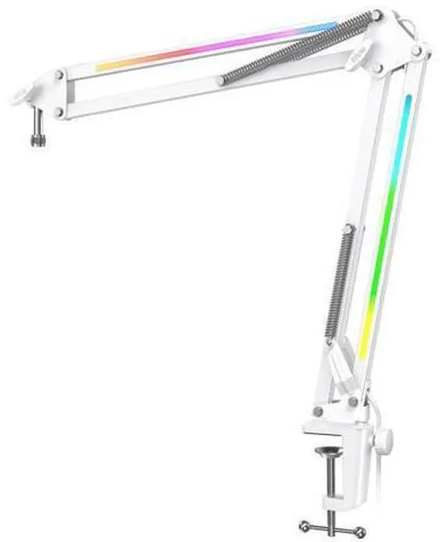 Main image of Deuninker Microphone Boom Arm, Heavy Duty Mic Arm with Controllable RGB Light,C-Clamp,Gaming Desktop Mic Mount Capacity for AM8,Studio Podcasting,Recording,Streaming-BM38W