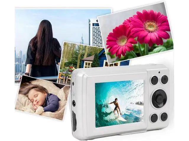 Alt view image 5 of 5 - Ecocleanpath 16MP Retro Digital Camera, Compact CCD Camera with 2.4" LCD, Portable Travel & Vlogging Camera for Teens & Adults (Black)