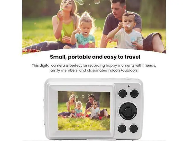Alt view image 4 of 5 - Ecocleanpath 16MP Retro Digital Camera, Compact CCD Camera with 2.4" LCD, Portable Travel & Vlogging Camera for Teens & Adults (Black)