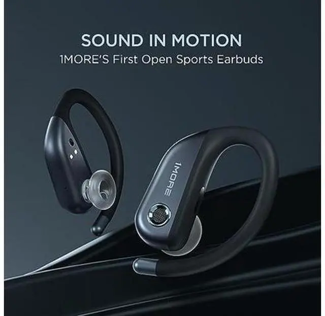 Alt view image 2 of 5 - 1MORE Fit Open Earbuds S50, Open Ear Wireless Headphones Bluetooth 5.3 with 4 Microphone, Earbuds with Earhooks for Sports Running, IPX7, Fast Charging, 38H-Playtime, Preset EQ Via App, Gray
