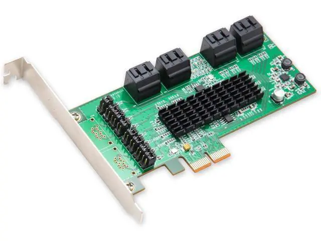 Alt view image 4 of 7 - IO CREST SI-PEX40071 SATA III 8 Port Controller Card PCE-e 2.0 x2 with Low Profile Bracket