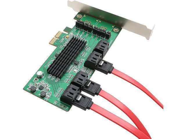 Alt view image 5 of 7 - IO CREST SI-PEX40071 SATA III 8 Port Controller Card PCE-e 2.0 x2 with Low Profile Bracket