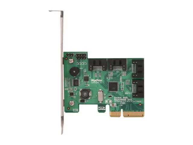 Alt view image 3 of 4 - HighPoint RocketRAID 640L PCI-Express 2.0 x4 Low Profile SATA RAID Controller Card