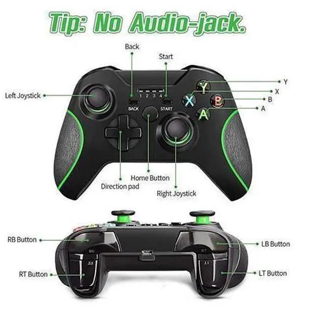 Alt view image 7 of 7 - Xbox One Controller Game Controller for Xbox oneXbox one SXbox one X Controller PC Controller Pro Game Controller for Xbox and PC with No Audio Jack