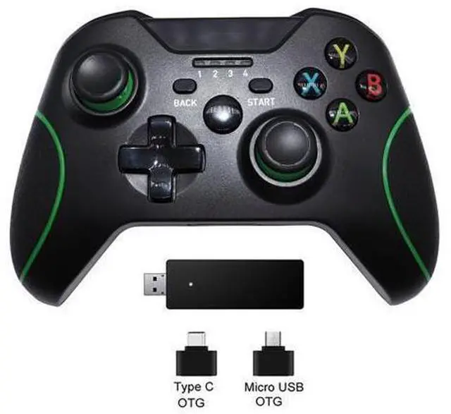 Alt view image 4 of 7 - Xbox Wireless Controller 2.4G Wireless Game Controller Joystick for Xbox Series X|S, Xbox One, and Win PC 7/8/10 Devices