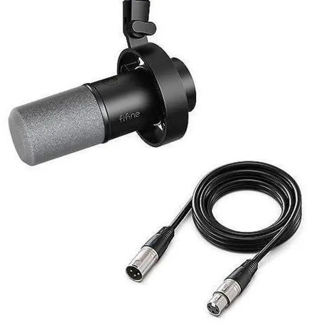 Main image of Deuninker Dynamic Microphone with XLR Cable Bundle, XLR/USB Recording Studio PC Mic for Vocal, Voice-Over, Microphone Audio Cable Set Compatible with Mixer, Audio Interface for Streaming (K688+L9)