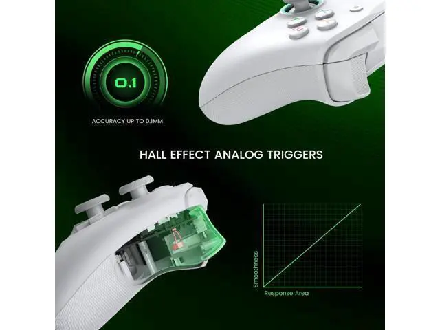 Alt view image 3 of 6 - GameSir G7 SE Officially Licensed Xbox One Controller With Hall Effect Sticks for Windows 10/11, Xbox One, Xbox Series X/S, PC Gamepad with 3.5mm Earphone Port, Programmable Back Button