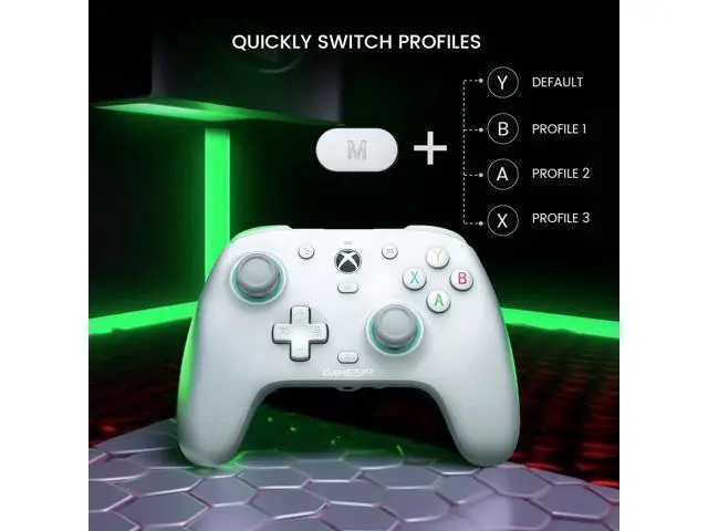 Alt view image 5 of 6 - GameSir G7 SE Officially Licensed Xbox One Controller With Hall Effect Sticks for Windows 10/11, Xbox One, Xbox Series X/S, PC Gamepad with 3.5mm Earphone Port, Programmable Back Button