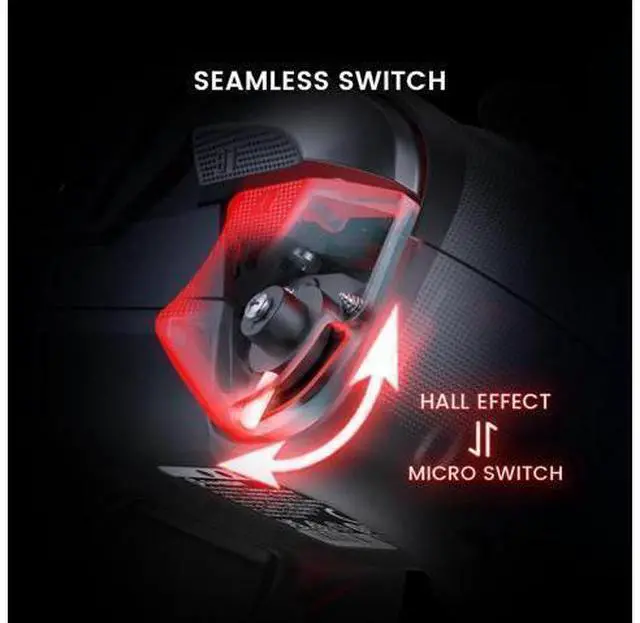 Alt view image 2 of 7 - Cyclone 2 Wireless Controller - 1000Hz Polling Rate, TMR Joysticks, Hall/Micro 2-in-1 Triggers for PC/Switch/Switch 2/Android/iOS, PC Gaming Controller with Charging Dock (Black)