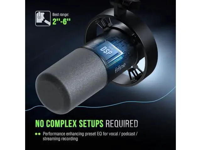 Alt view image 6 of 7 - Deuninker Dynamic Microphone with XLR Cable Bundle, XLR/USB Recording Studio PC Mic for Vocal, Voice-Over, Microphone Audio Cable Set Compatible with Mixer, Audio Interface for Streaming (K688+L9)