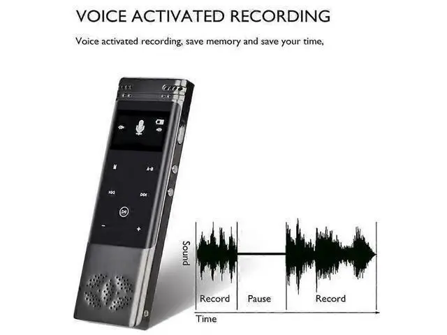 Alt view image 2 of 5 - Ecocleanpath Professional Voice Activated Digital Audio Recorder with Noise Cancelling, 8GB USB Pen MP3 (Black)