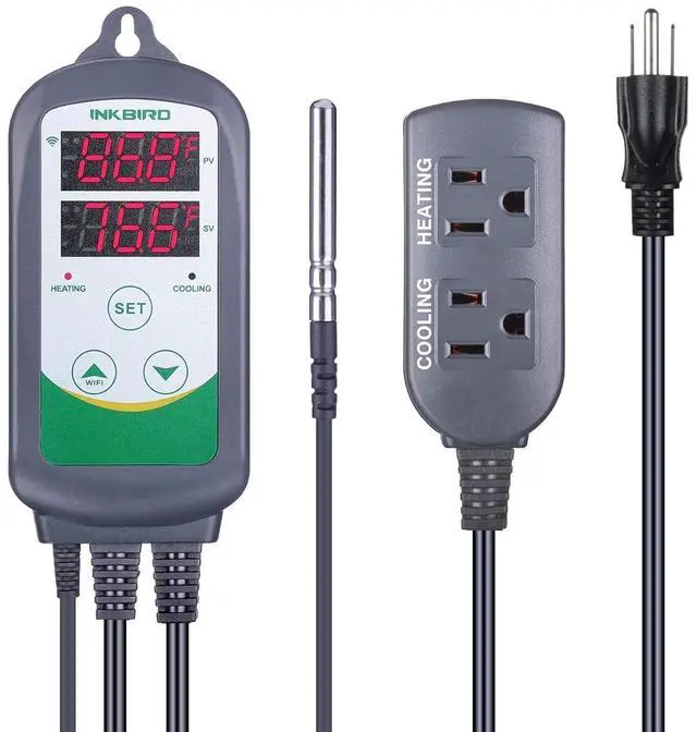 Main image of WiFi ITC-308 Digital Temperature Controller Thermostat | Remote Monitoring Controlling for Home Brewing Fermentation Breeding Incubation Greenhouse