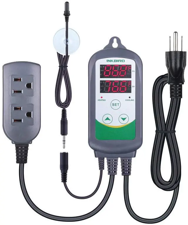 Main image of ITC-308S Aquarium Heating and Cooling Dual Stage Temperature Controller Freshwater Saltwater Aquarium Tropical Fish Ornamental Shrimp