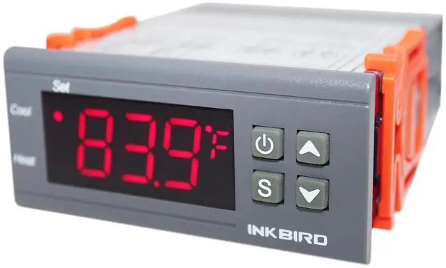 Main image of All-Purpose Digital Temperature Controller Fahrenheit &Centigrade Thermostat w Sensor 2 Relays (ITC-1000)