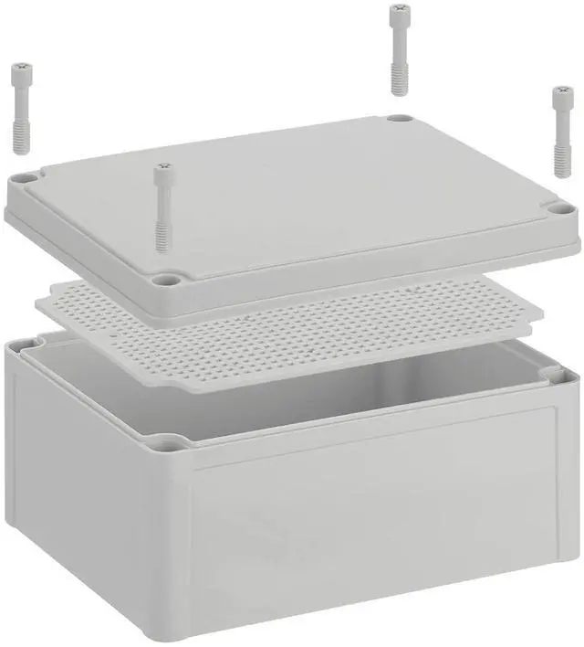 Main image of Inkbirdplus Plastic Junction Box, IP67 Dustproof&Waterproof DIY Box, Durable Electrical Project Enclosure, 8 x 6 x 4 inch