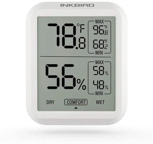 Main image of ITH-20 Digital Thermometer Indoor Hygrometer Room Thermometer Humidity Gauge with Temperature and Humidity Monitor for Cigarette Guitar Ukulele Cigar Box Fridge Reptile Succulent