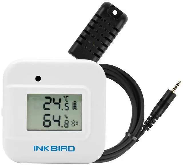 Main image of Smart Thermometer Temperature and Humidity Monitor Hygrometer Indoor, Free APP for iOS and Android, IBS-TH2 Plus Version Supports External Temperature Probe and Digital DisplayTemp+Humid