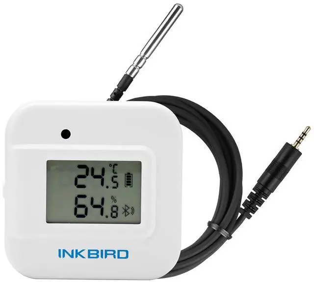 Main image of Smart Thermometer Temperature and Humidity Monitor Hygrometer Indoor, Free APP for iOS and Android, IBS-TH2 Plus Version Supports External Temperature Probe and Digital Display