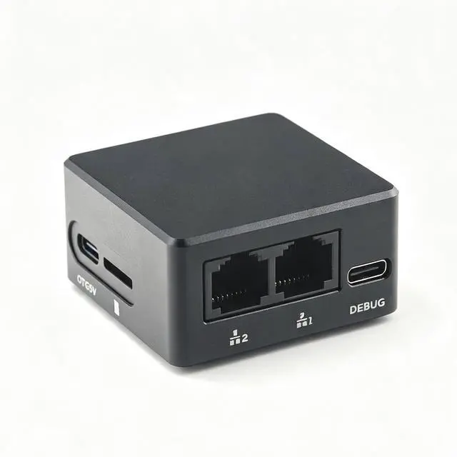 Main image of NanoPi R28S Open-Source Development Board,1GB LPDDR4 RAM,Onboard WiFi 6 & Bluetooth 5.3 Dual USB-C,Supports FriendlyWrt/Ubuntu/Debian/OpenMediaVault,or NAS Edge AI Mini PC(with case,64GB eMMC)