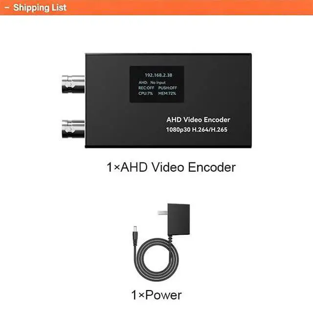 Alt view image 7 of 7 - LinkPi AHD01 AHD Video Encoder, 1080P H.265 Low Latency Live Streaming Encoder with Loop-Out, SRT/RTMP/RTSP/ONVIF Audio in & TF Card Storage,for Security Camera/Conference/Education