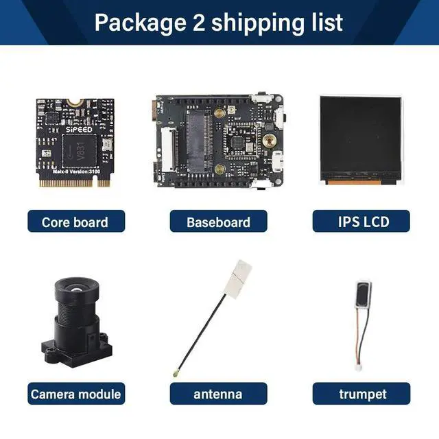 Alt view image 3 of 7 - Sipeed Maix-II Dock Deep Learning AI+IOT Linux 1080P Vision Development Kit