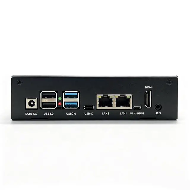 Alt view image 4 of 5 - Black Metal Case for K1 x86 64bit Windows 11 Linux Single Board Computer, M.2 2280 NVMe or SATA SSD for AI IoT Edge