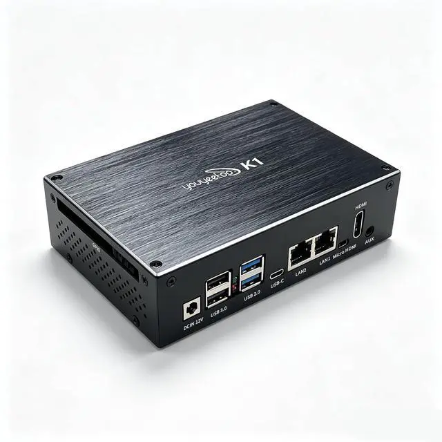 Alt view image 3 of 5 - Black Metal Case for K1 x86 64bit Windows 11 Linux Single Board Computer, M.2 2280 NVMe or SATA SSD for AI IoT Edge
