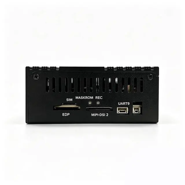 Alt view image 6 of 7 - Black Metal Case for YY3588 8-core 64-bit AI Single Board ComputerSupport PCIe 3.0 2280 NVMe/SATA 3.0 SSD for AI IoT Edge