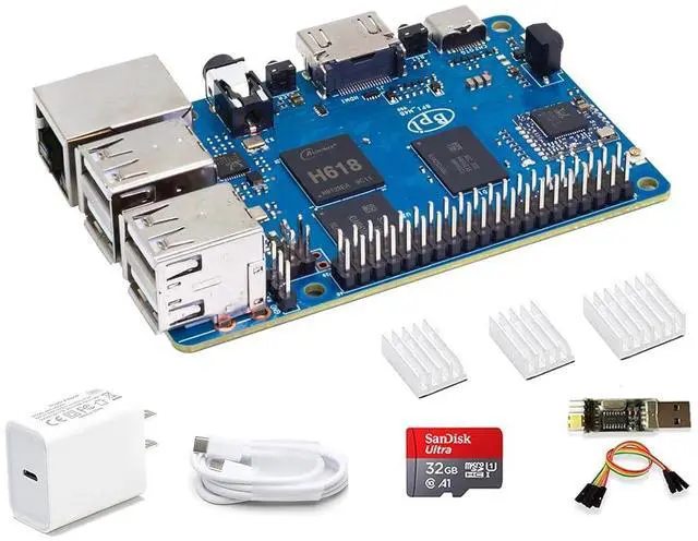 Main image of Banana Pi BPI-M4 Berry LPDDR4 2GB Single Board Computer, Allwinner H618 Quad-core CPU 8GB eMMC, GbE Ethernet for IoT Edge Computing/Media Center, Support Debian Ubuntu, Substitute for Pi 4B SBC