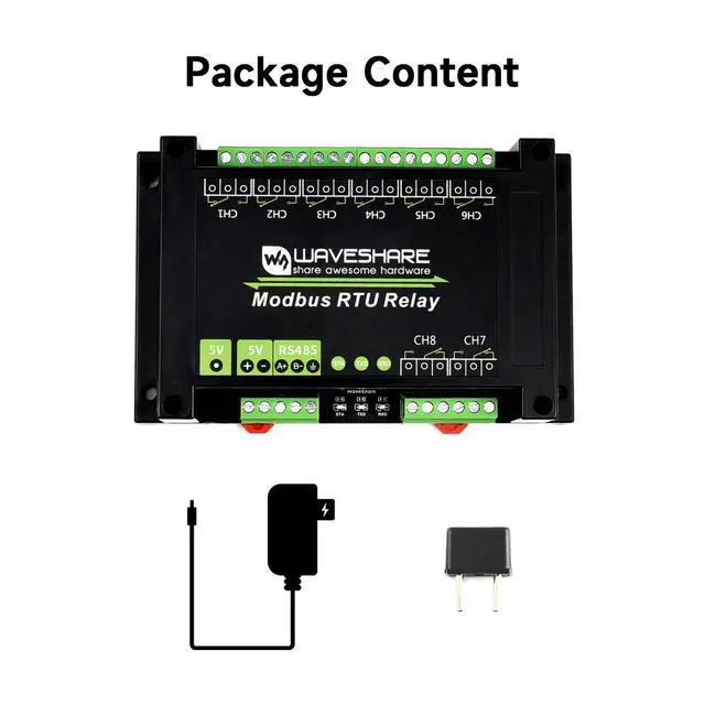 Alt view image 2 of 7 - Industrial Modbus RTU 8-ch Relay Module with RS485 Interface Multi Isolation Protection Circuits Comes with an ABS Enclosure