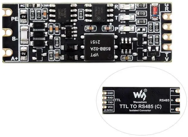 Main image of TTL to RS485 (C) Galvanic Isolated Converter, Half-Duplex Communication, Lightningproof & Anti-Surge, Multi-Isolation Protection