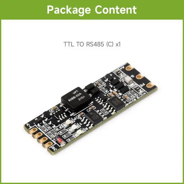 Alt view image 2 of 7 - TTL to RS485 (C) Galvanic Isolated Converter, Half-Duplex Communication, Lightningproof & Anti-Surge, Multi-Isolation Protection