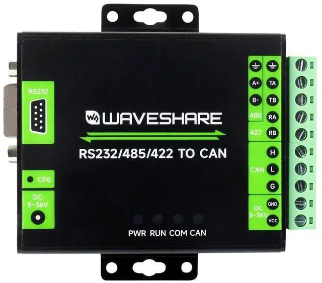 Main image of RS232/485/422 to CAN Industrial Isolated Converter, Supports Modbus RTU Conversion, Multiple Protection Circuits