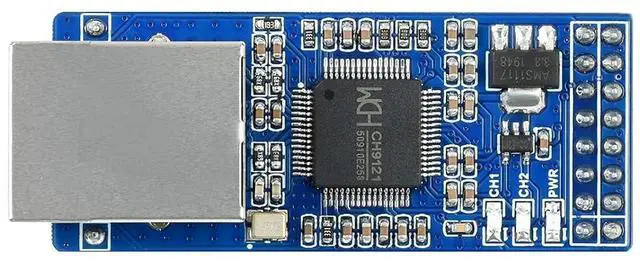 Main image of 2-CH UART to Ethernet Converter Serial Port Transparent Transmission Module