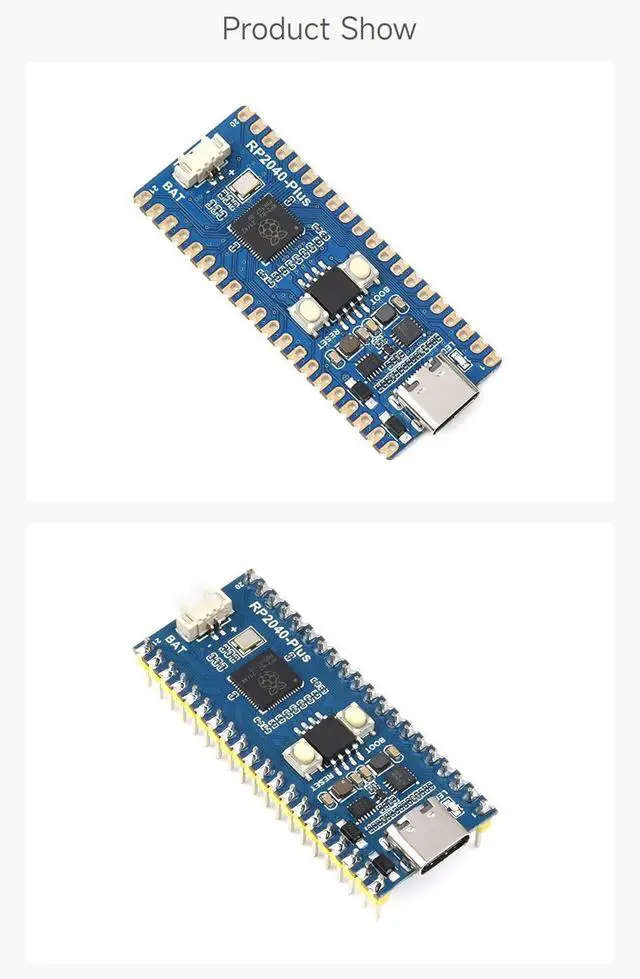Alt view image 6 of 6 - RP2040-Plus, A Low-Cost, High-Performance Pico-Like MCU Board Based On Microcontroller RP2040 16MB