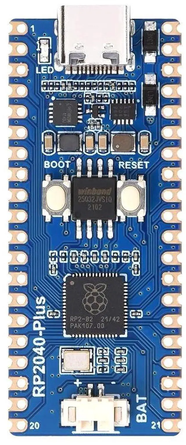 Main image of RP2040-Plus, A Low-Cost, High-Performance Pico-Like MCU Board Based On Microcontroller RP2040 4MB