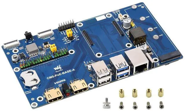 Main image of Compute Module 5 IO Board, Compatible with All Variants of CM5, with PoE Feature, Single Board Only