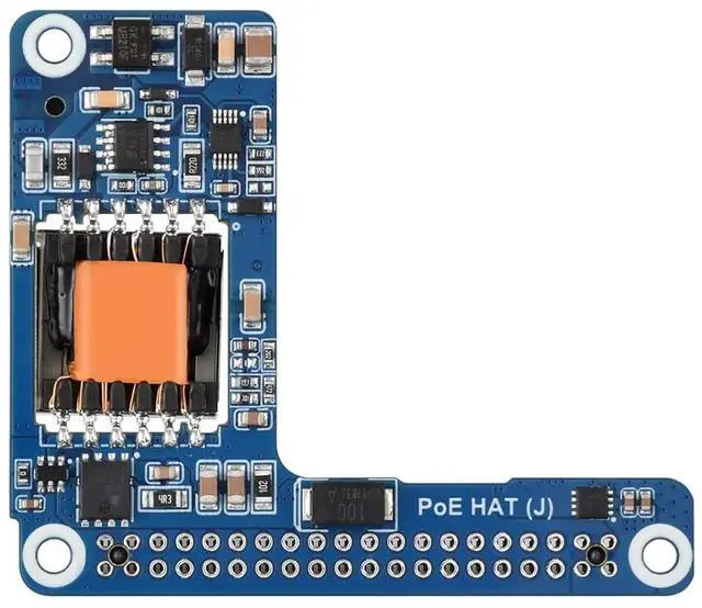 Main image of Power Over Ethernet HAT (J), Compatible with 5/CM 5, 5V/5A Output, Stable, Isolated Switched-Mode Power Supply, Providing Network and Power Supply in One Cable, Board Only