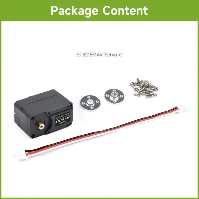 Alt view image 2 of 7 - ST3215 Series Serial Bus Servo, High Precision and Torque, with Programmable 360 Degrees Magnetic Encoder, Two-Way Feedback, Servo/Motor Mode Switchable, 19.5kg.cm@7.4V Torque