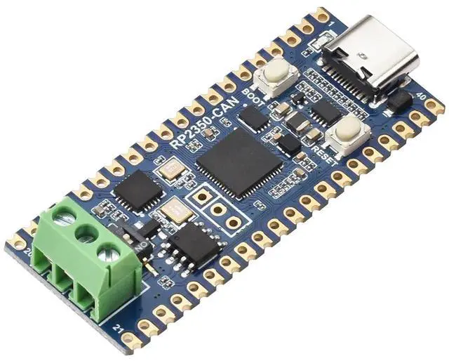 Main image of RP2350 CAN Development Board, Based On RP2350A Dual-core & Dual-architecture Microcontroller, 150 MHz Operating Frequency, Onboard SIT65HVD230 Transceiver, XL2515 CAN Controller