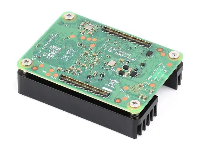 Alt view image 7 of 7 - Dedicated Aluminum Heatsink CM4-HEATSINK-B for Compute Module 4 CM4 with Proper Space for Antenna Section