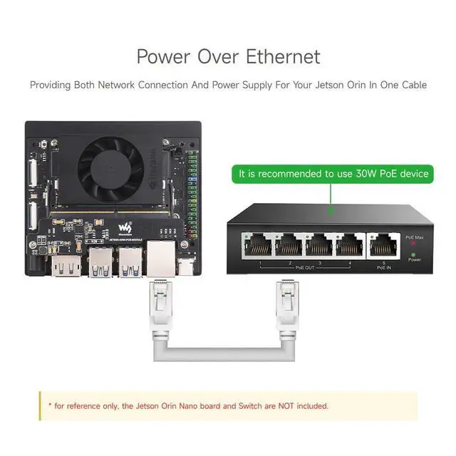 Alt view image 5 of 6 - PoE Expansion Board for NV Jetson Orin Nano/NX, Mini Body, More Space Saving
